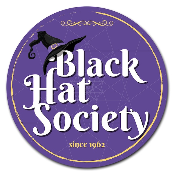 Signmission Black Circle Vinyl Laminated Decal D-48-CIR-Black Hat Society - main